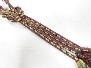 正絹　無形文化財　道明製　手組帯締め